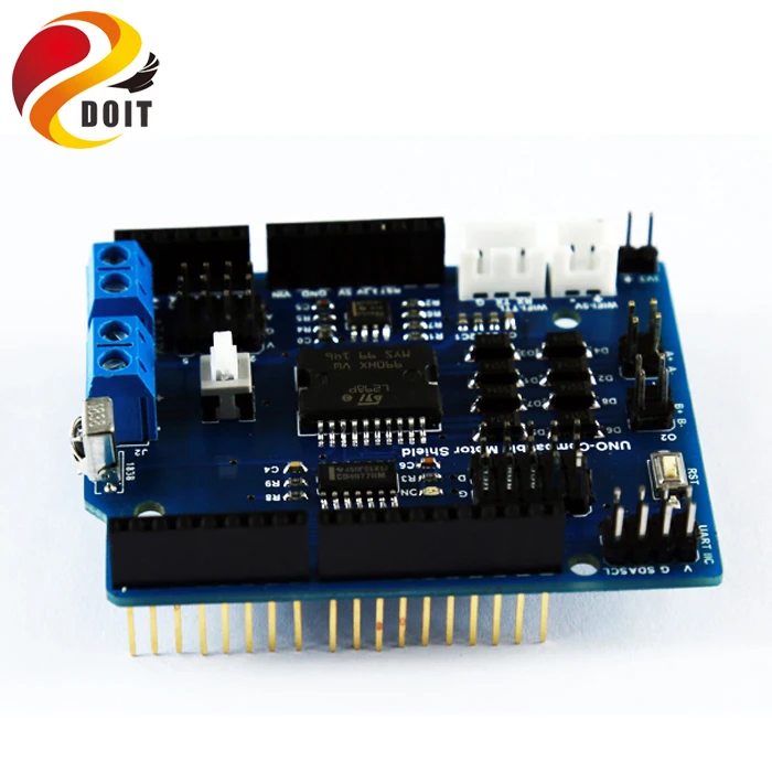 Щит управления мотором DOIT с L298P для Arduino UNO R3|car chassis|motor tankboard motor |