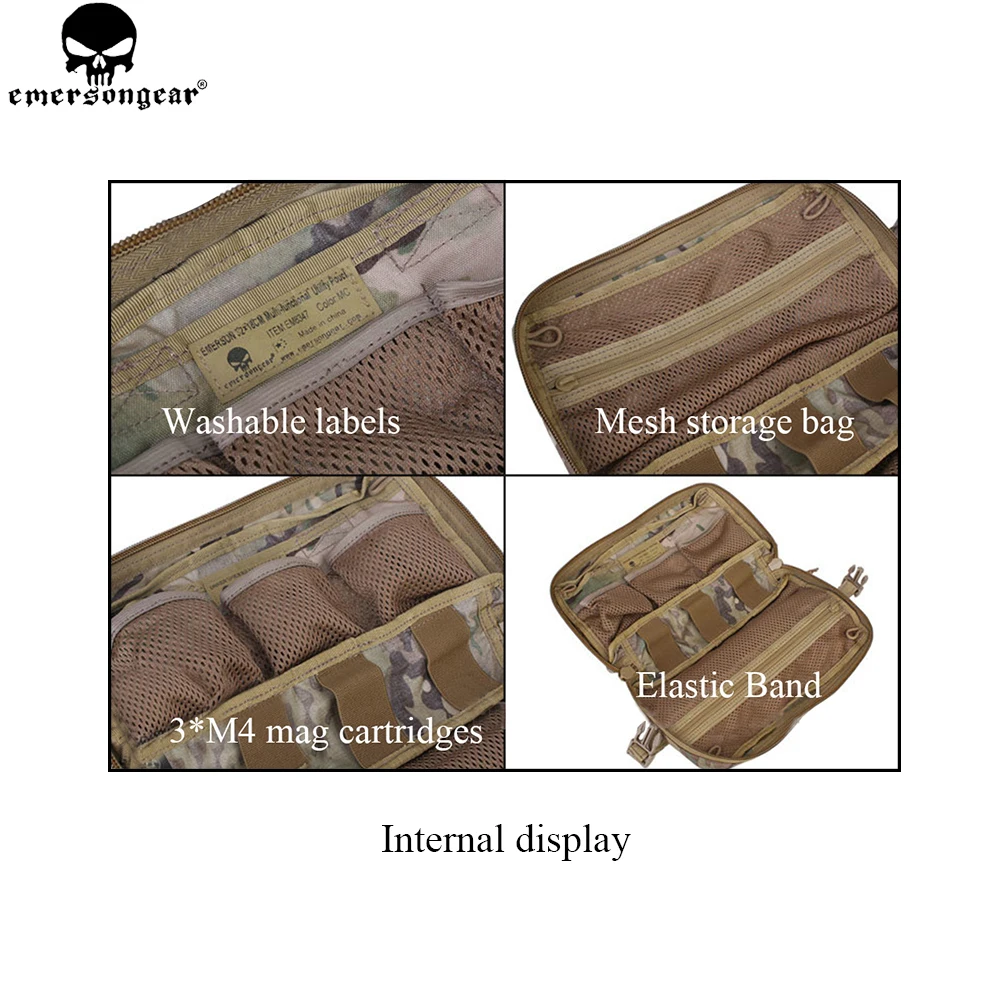 EMERSON gear Drop Pouch Тактический Molle Pouch многофункциональная сумка дампа сумка Военная охотничья Боевая Шестерня Multicam Pouch EM8347