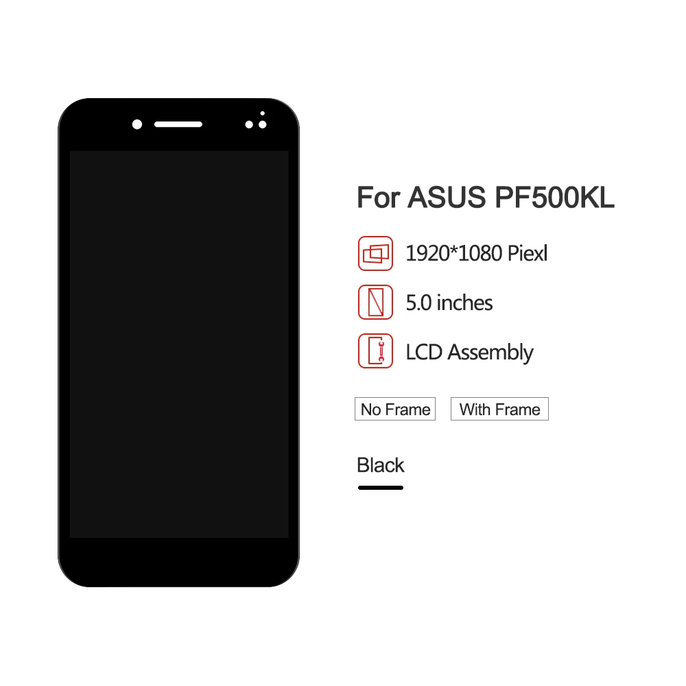 Для ASUS PadFone S PF500KL ЖК-дисплей 5 0 дюйма для дисплей PF500 кодирующий преобразователь