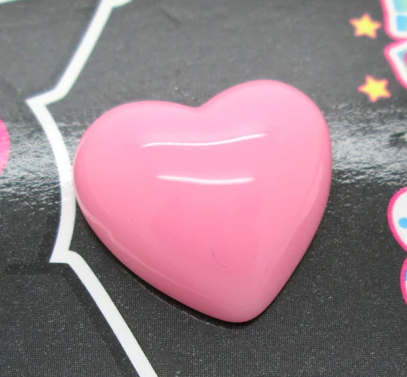 Pink LF 30 шт смешанный резиновый сердце украшения ремесла Flatback кабошон украшения для скрапбукинга Kawaii милые Diy Аксессуары 21 мм - Цвет: Pink