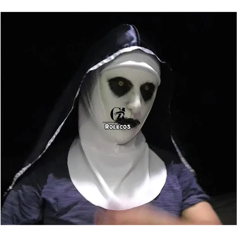 ROLECOS The Conjuring 2 Маска монашка валак Косплей Маска латексные страшные маски Хэллоуин костюм аксессуар для мужчин и женщин