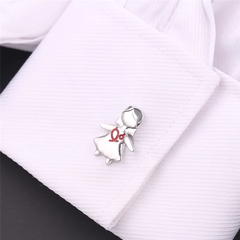 Медицинский простой стиль медсестры стетоскоп рубашка Запонки медицинские