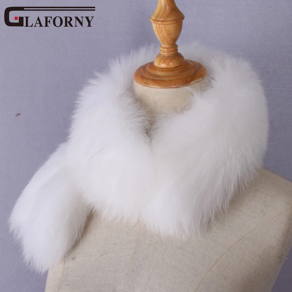 Glaforny 2017 Новый шарф из натурального Лисьего меха модные меховые накидки с 2