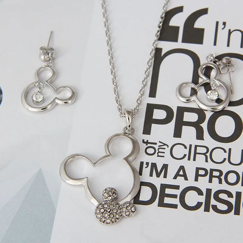 Комплект из колье и серёг с австрийским кристаллом | Украшения аксессуары