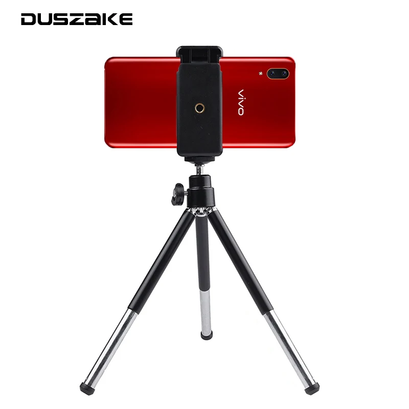 DUSZAKE DT4 Алюминиевый мини-штатив для телефона для iPhone камеры мини-штатив для телефона для Xiaomi Штатив для телефона, фотокамеры для iPhone samsung