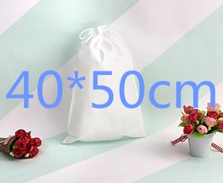 20 штук нетканые мешки на шнурке для одежды/подарок для обуви/фестиваль в честь рождества мешки мешок для хранения пыли принимает логотип на заказ - Цвет: 40x50cm