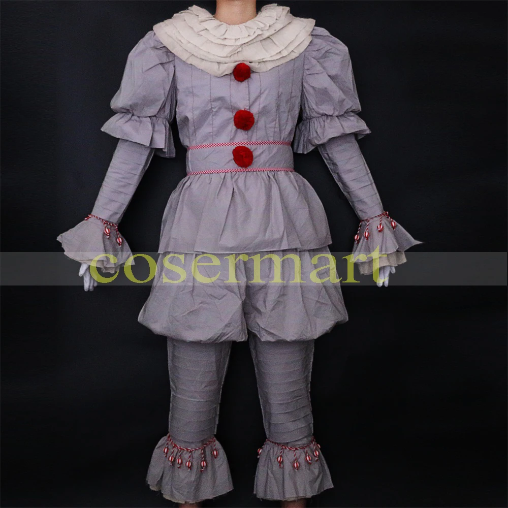Костюм для косплея Pennywise Stephen King's it мужской костюм Клоуна Хэллоуина ужасный