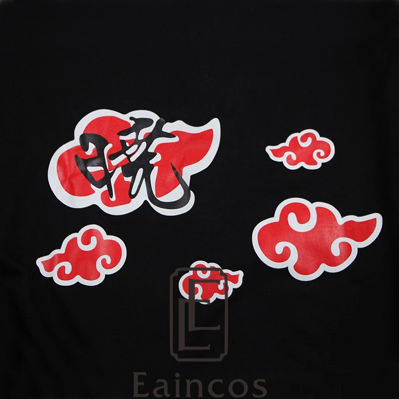 Anime Naruto Akatsuki/Uchiha Itachi Cosplay Costume Jacket Jackets Black Thin Hooded Coat Casual Fashion Sweatshirts | Тематическая