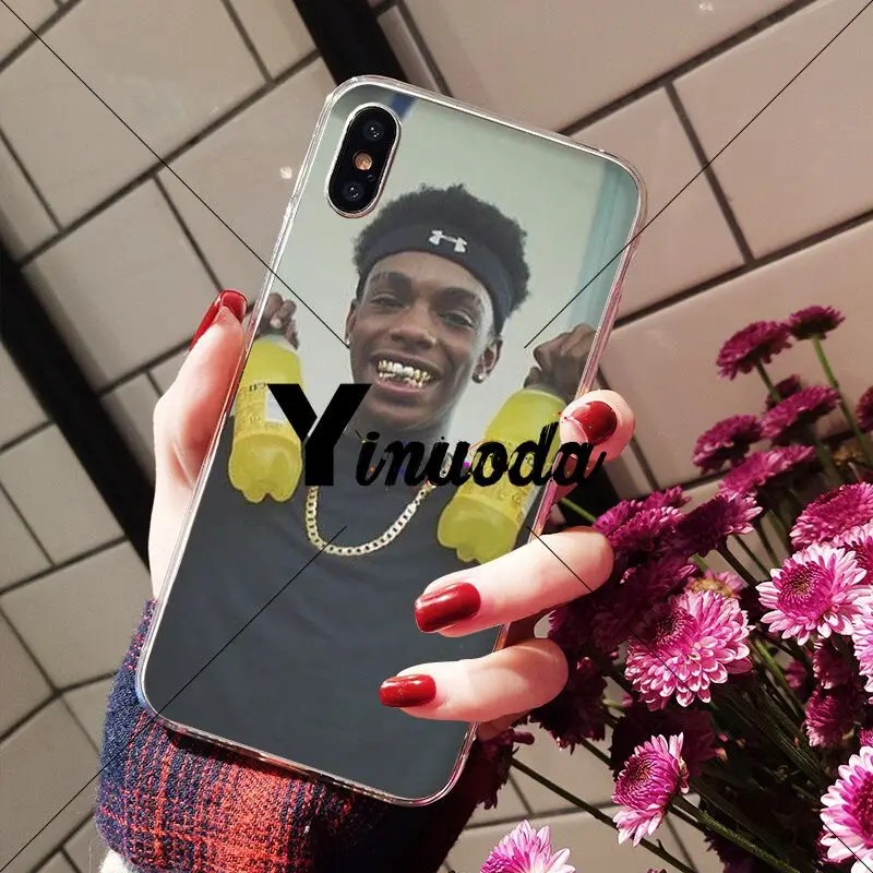 A2 Yinuoda Ynw Melly rapper TPU Мягкий силиконовый прозрачный чехол для iPhone X XS MAX 6 6s 7 7plus 8 8Plus 5 5S SE XR - Цвет: A2