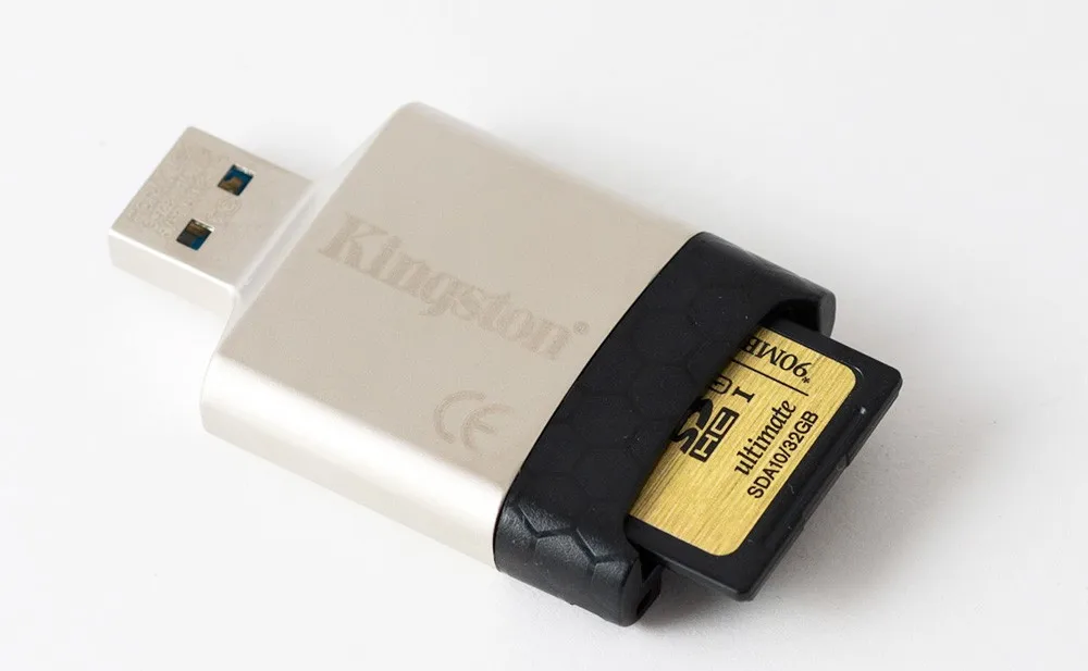 Kingston USB 3,0 Micro SD кард-ридер многофункциональный металлический мини SD microSDHC/SDXC UHS-I карта памяти USB адаптер для компьютера