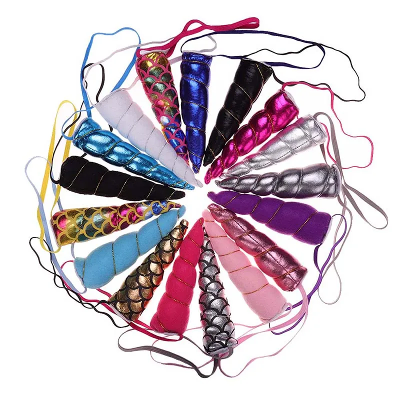 Модная повязка на голову с рогами единорога милый костюм для девочек головной