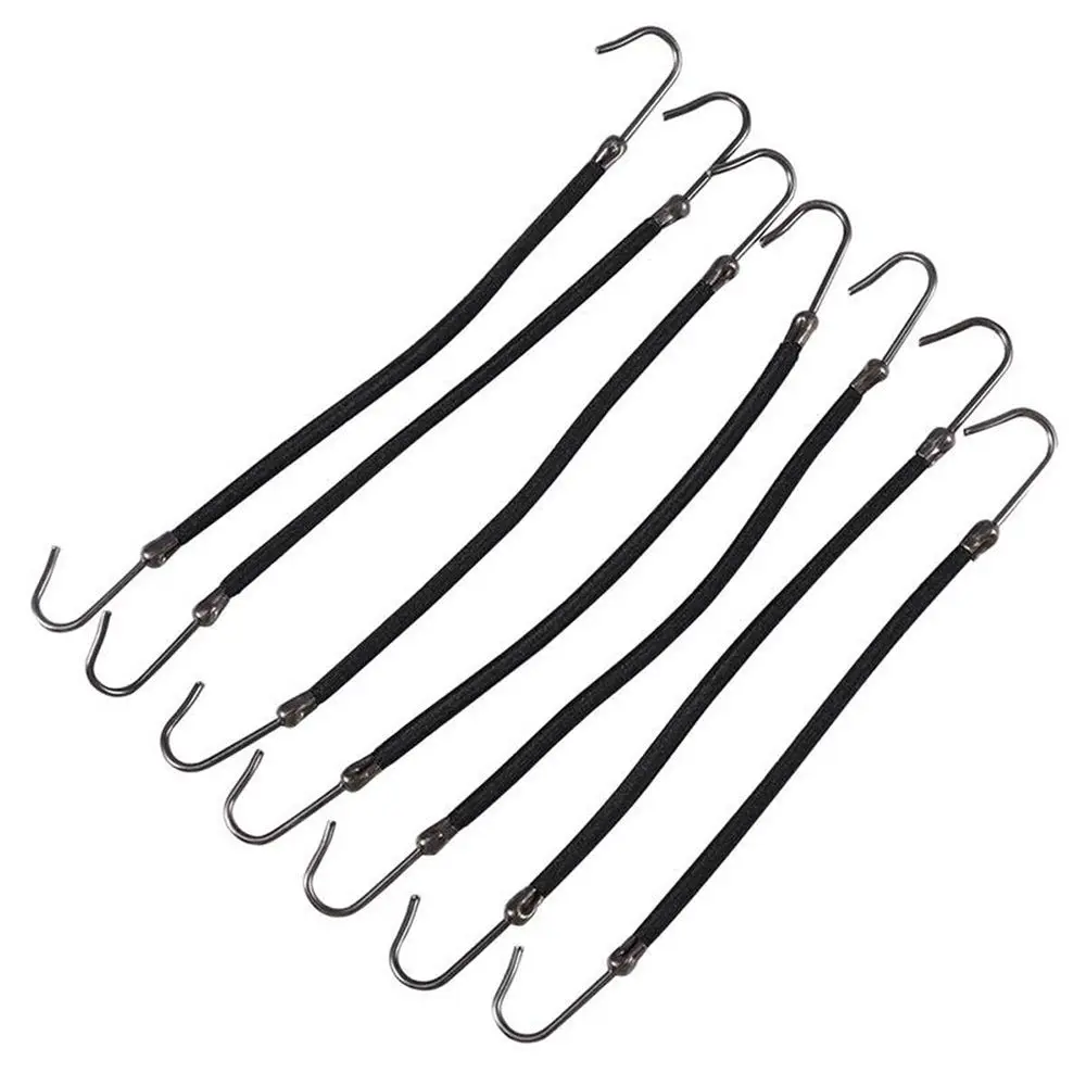 5pcs Fashion Rubber Hair Bands for Women Girls Hooks Shape Hair Styling Ponytail Hooks Holder Bungee Bands Hair Accessories