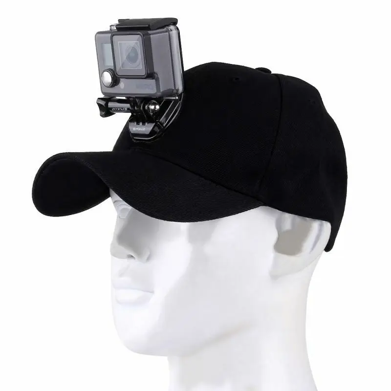 PULUZ наружная Солнцезащитная шляпа Topi бейсболка с держателем для GoPro Hero/Xiaoyi/Sjcam