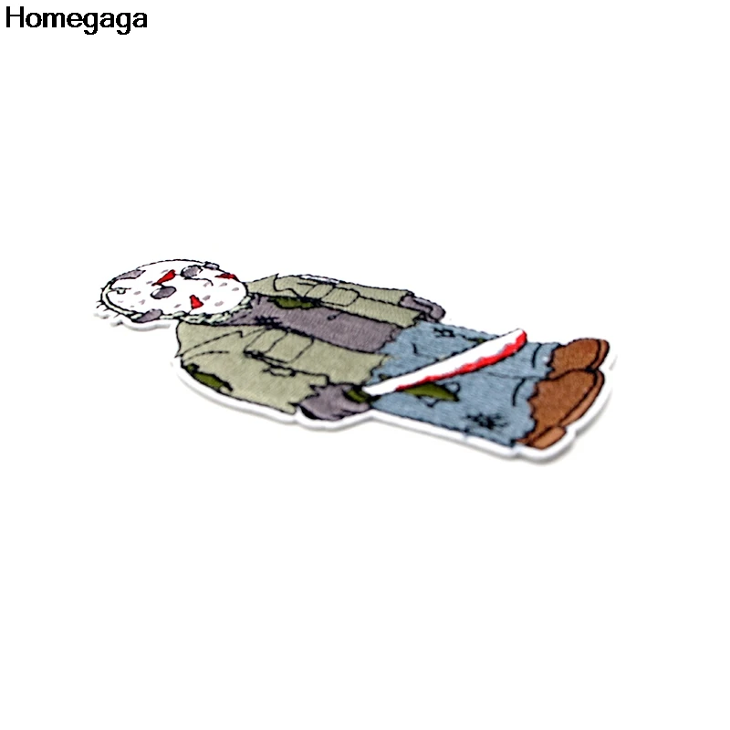 Homegaga Friday 13th аппликационные заплатки Сделай Сам Утюг на para обуви джинсы мешок рубашка одежда наклейки вышитые значки D2091