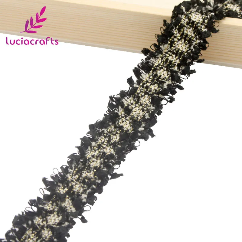 Lucia crafts 2 ярда разноцветная кружевная лента для самостоятельного пошива одежды воротник повязка на голову ремесла материал аксессуары N0705