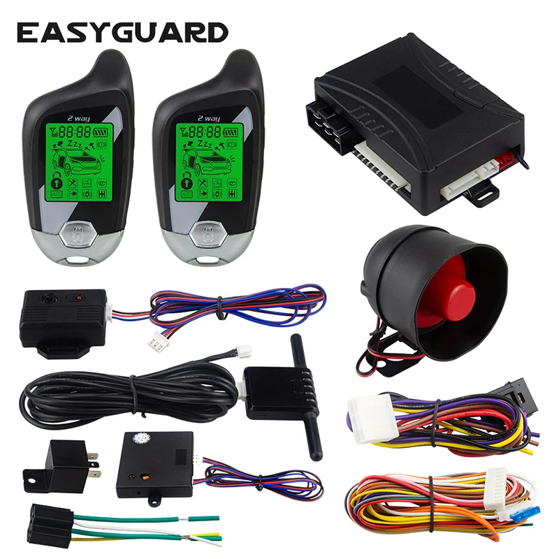 Двусторонняя Автомобильная сигнализация EASYGUARD Система бесключевого доступа с