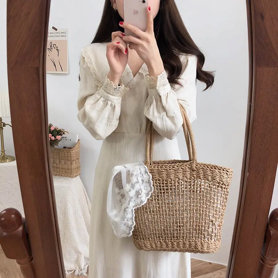 Коллекция года, Новое поступление, S-XL-весеннее кружевное платье для девочек, повседневное, бохо, OL, повседневное, синее, с длинным рукавом, женские платья, женское платье, брекеты, robe Femme Vestido