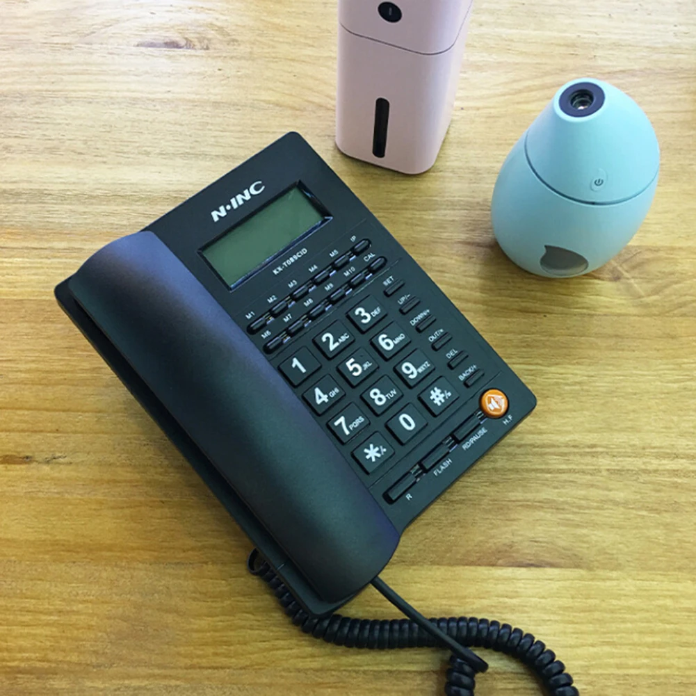 Домашний офис отель стол проводный идентификатор телефонных вызовов ЖК-дисплей стационарный телефон