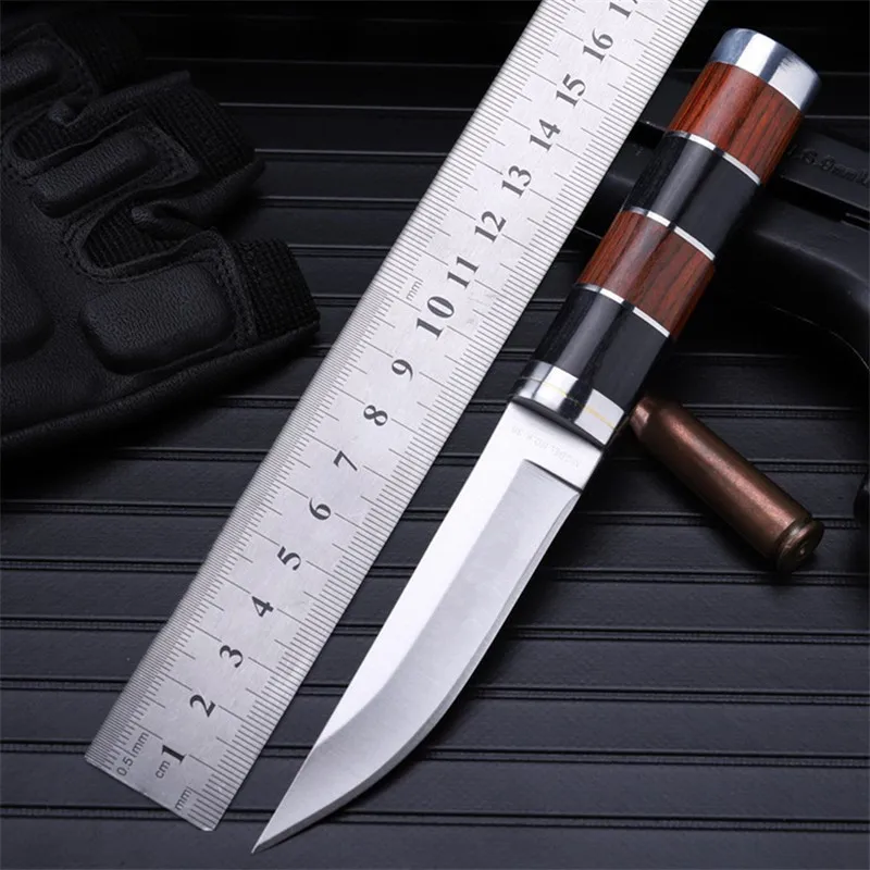 

2021 New Free Shipping Outdoor Fixed Tacical Small Hunting Knife Self-defense Wilderness Survival Camping Fruit Knives EDC Tools