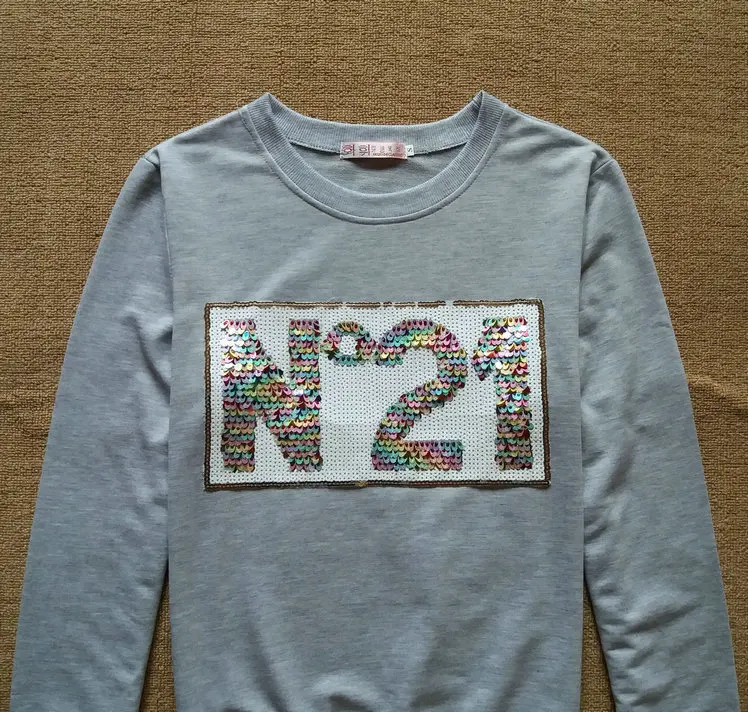 Женская толстовка с бисером и блестками винтажная Толстовка в стиле Харадзюку