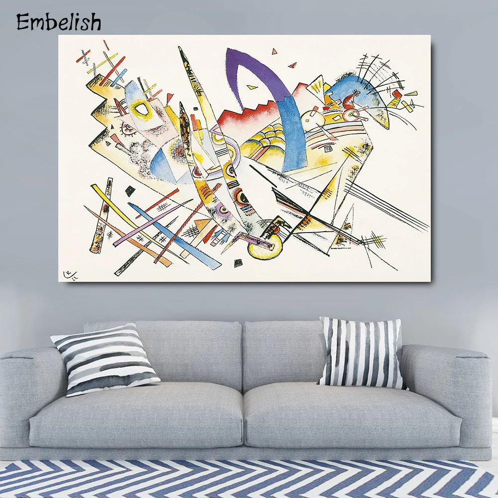 Абстрактные Художественные картины эмбелирования стен от Wassily Kandinsky для гостиной