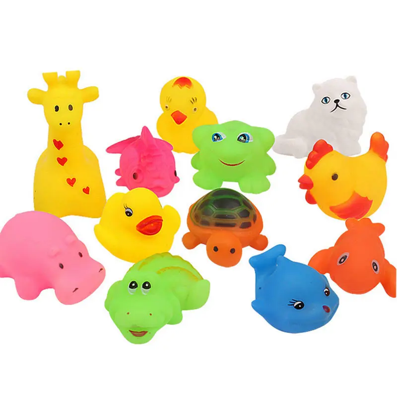 12 шт./компл. детские игрушки для бассейна видов животных|baby bath shower|bath gamesbathing toy