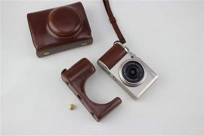 Роскошный чехол для камеры из искусственной кожи Fuji Fujifilm XF10 защитный чехол|Сумки