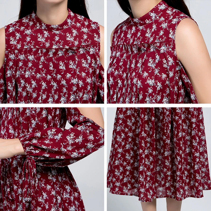 MS Vassa дамы платье Новинка 2017 года модные Для женщин в винтажном стиле с цветочным