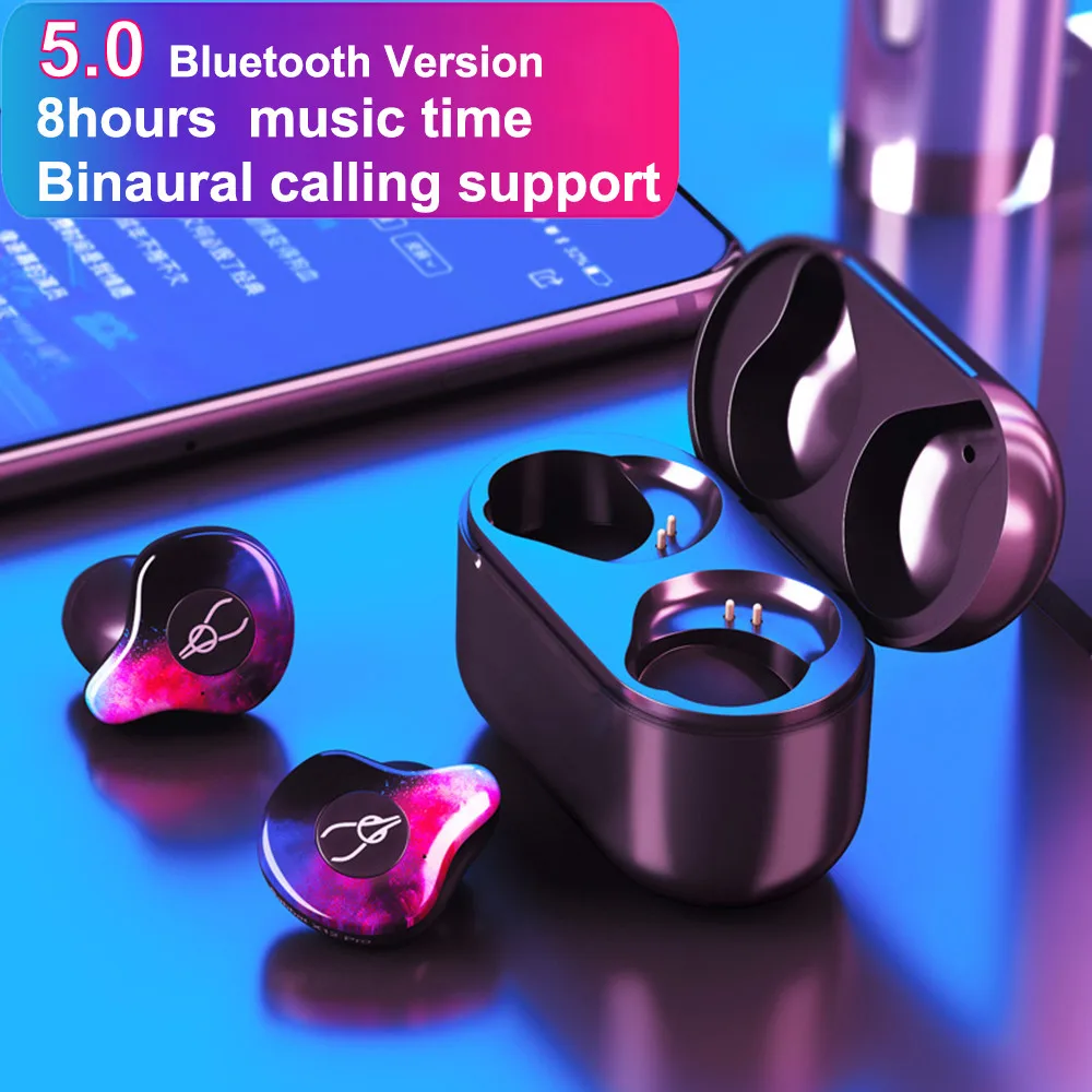 Беспроводные Bluetooth наушники Молодежные стерео эффект Спортивные в ухо 5 0