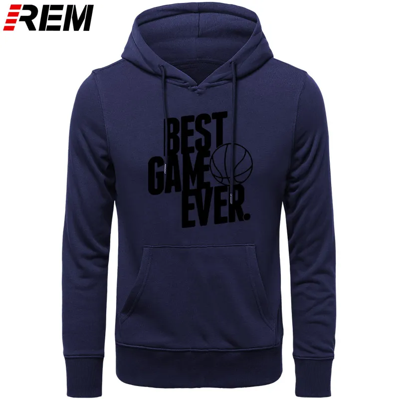 REM мужская одежда с героями мультфильмов, хип-хоп, с длинным рукавом, для мужчин, баскетбольный мяч, лучшая игра, когда-либо, хипстер, принт, Толстовки, Толстовки - Цвет: NAVY BLACK