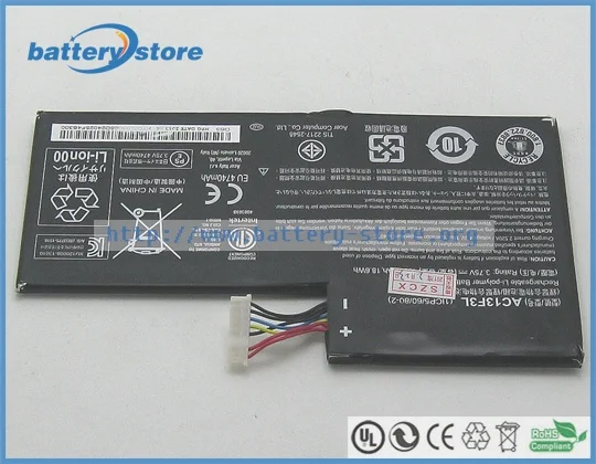 Новые оригинальные аккумуляторы для ноутбуков W4-820, P, A1-810, AC13F3L, 3,75 в, 2 ячейки