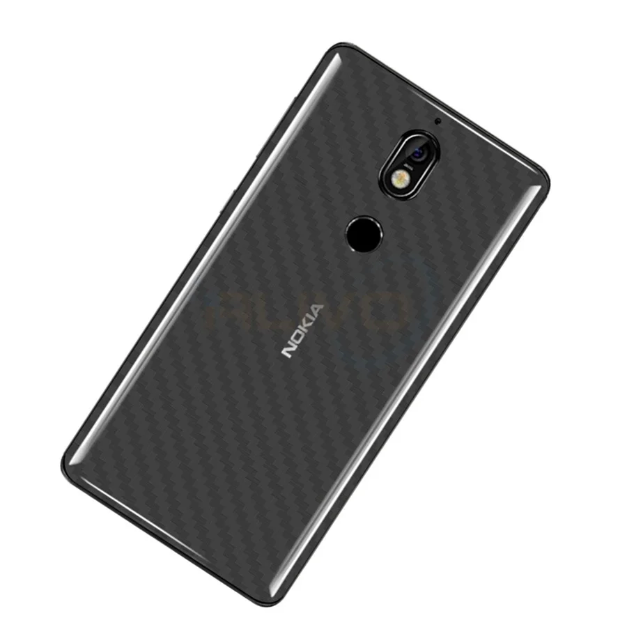 5 шт. мягкие 3D углерода Волокно задняя крышка Защитный Плёнки для nokia 3 6 7 плюс 8 sirocco