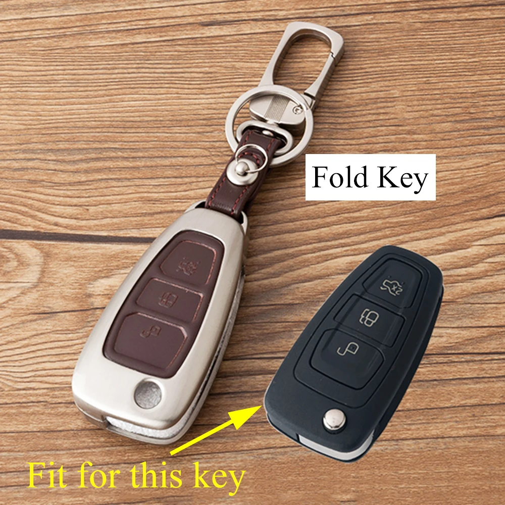 

Чехол для ключей из сплава, подходит для Ford Escape Fiesta Focus Kuga 2013-2017, держатель для ключей с отделкой, коробка для брелока, сумка, чехол, аксессуары