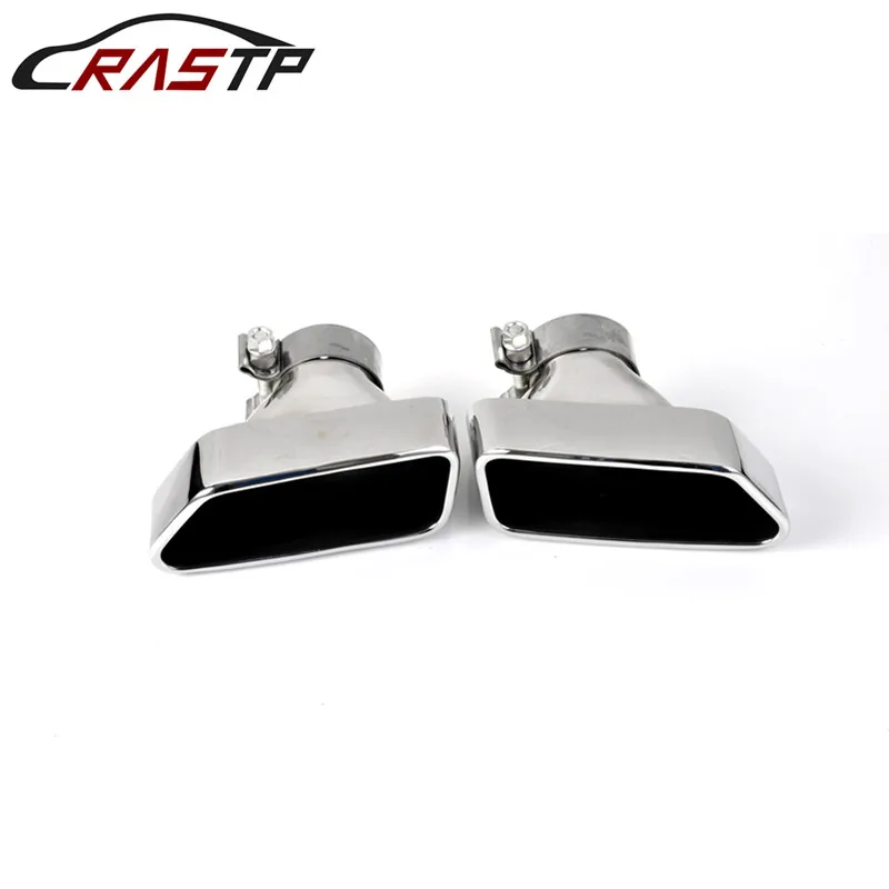 

RASTP-High Quality Chrome Rear Exhaust Muffler Tips 304 Stainless Steel Pipes Fit for Bmw F10 F18 535 RS-CR8094