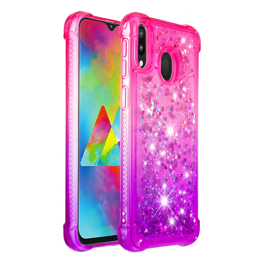 Блестящий чехол для Samsung Galaxy M20 M 20 2019 M205 SM-M205FN SM-M205G SM-M205 SM M205FN M205G динамический