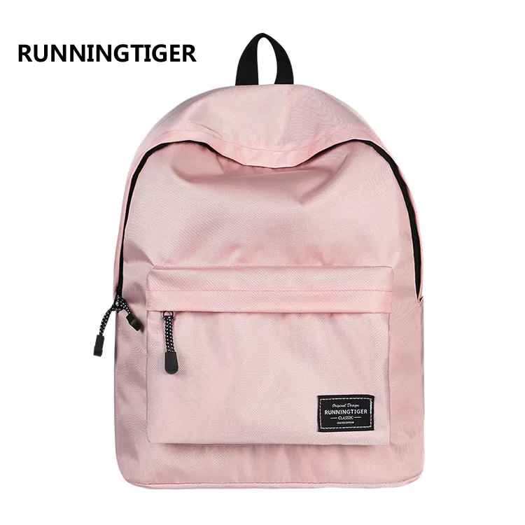Рюкзак с тигром для бега мужчин и женщин унисекс новый простой однотонный рюкзак