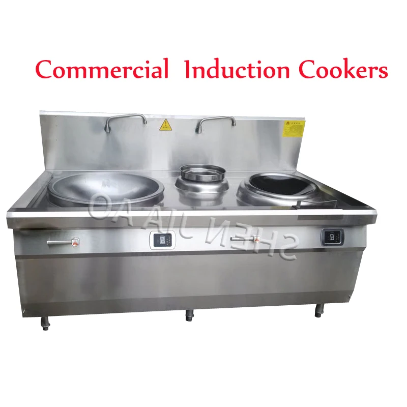

15KW/20KW Commercial Induction Cookers Electromagnetic Stir Fry Combination Furnace Double Fryer Cooker Cooking Appliances 380V