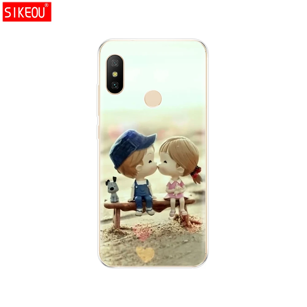 12088 Силиконовый чехол для Xiaomi mi A2 LITE, чехол с полной защитой, мягкая задняя крышка из ТПУ, чехол для телефона s для Xio mi A2 LITE, бампер, чехол с котом - Цвет: 12088