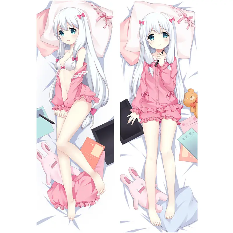 Аниме "eromanga-Sensei" наволочка, Dakimakura Чехол прохладный мальчик 3D двухсторонняя постельные принадлежности обниматься тела Чехол настроить 02 - Цвет: Peach skin