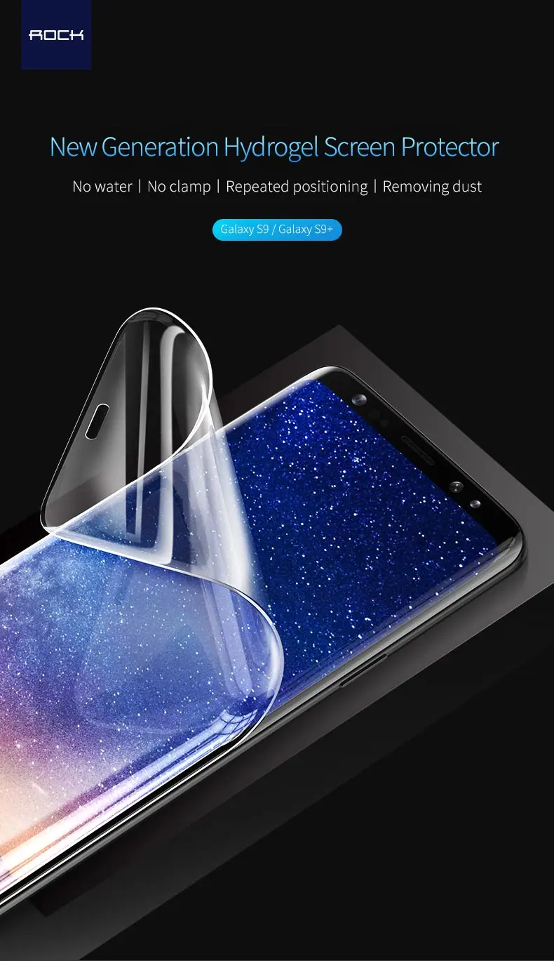 ROCK полное покрытие мягкая Гидрогелевая пленка для samsung Galaxy S10 Plus Note 9 8 Защитная пленка для экрана для samsung Note 10 Pro не стекло