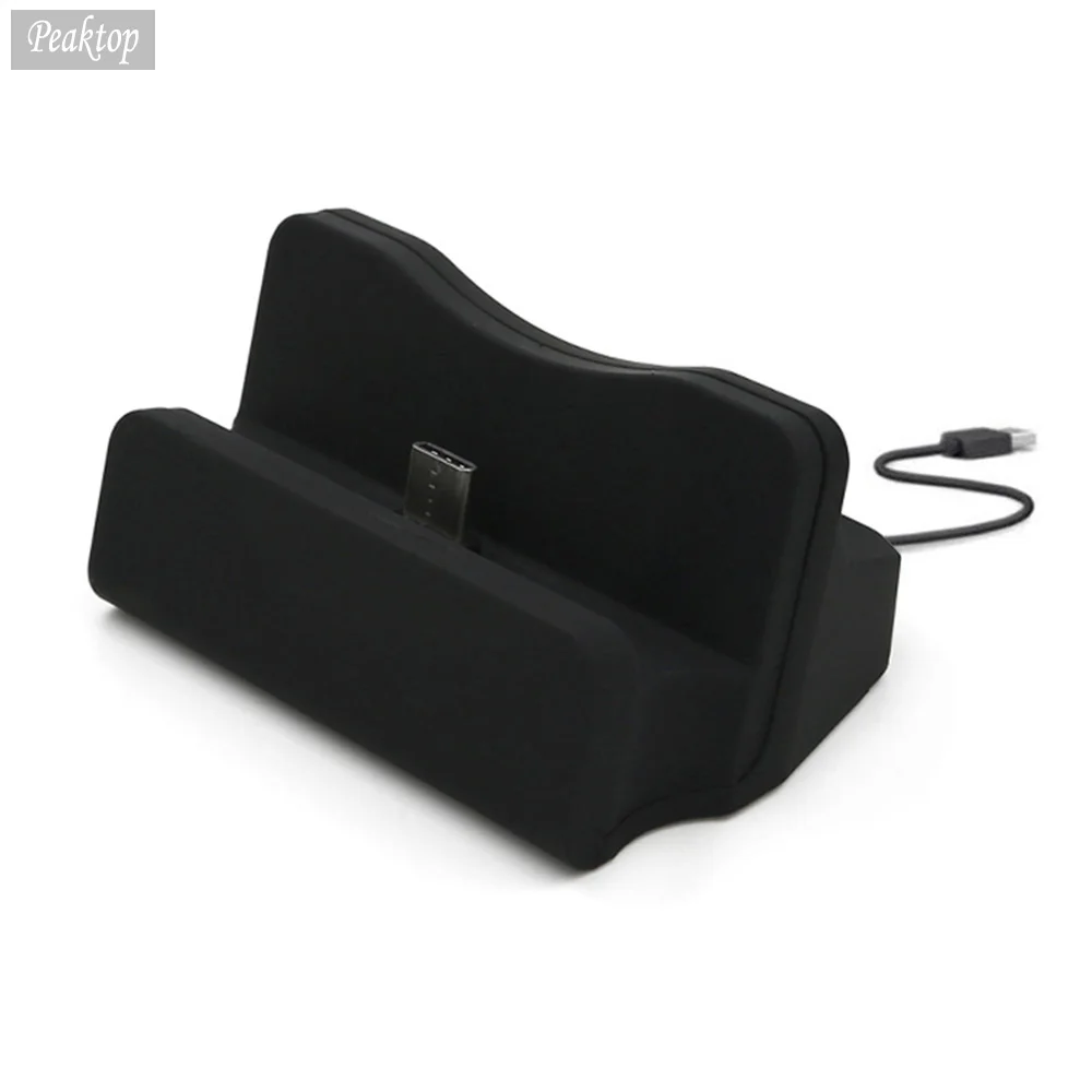 Зарядная док станция Peaktop с Micro USB Настольная для синхронизации портов зарядки