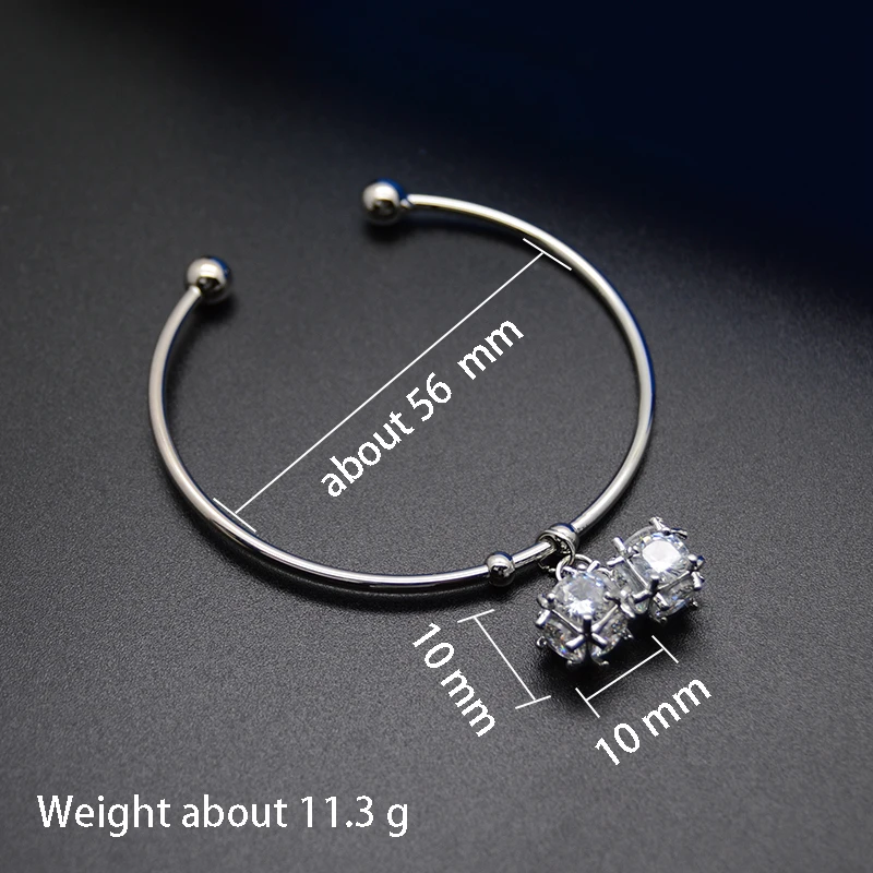 Женский Роскошный Браслет-манжета с циркониевым шариком | Украшения и аксессуары