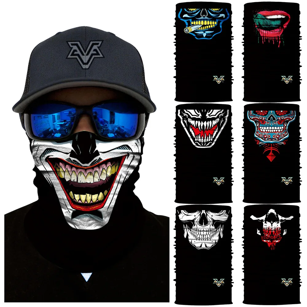 Sugar Skull Joker повязка на голову волшебный шарф Cyclilng походный головной убор шеи Gaiter банданы маска для лица бесшовная Балаклава