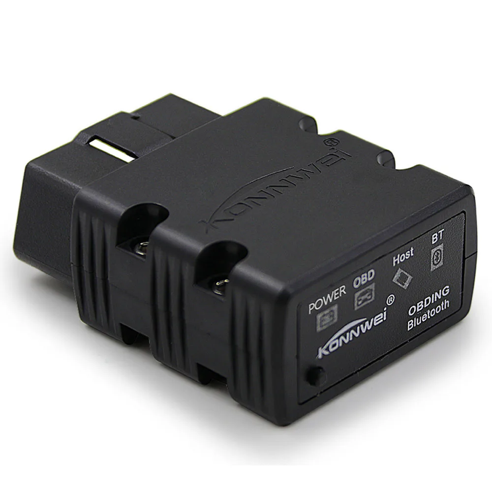 Black KONNWEI OBD2 сканер KW902 ELM327 V1.5 Bluetooth Автосканер PIC18f25k80 MINI ELM 327 OBDII KW902 считыватель кодов для Android телефона - Color: Black