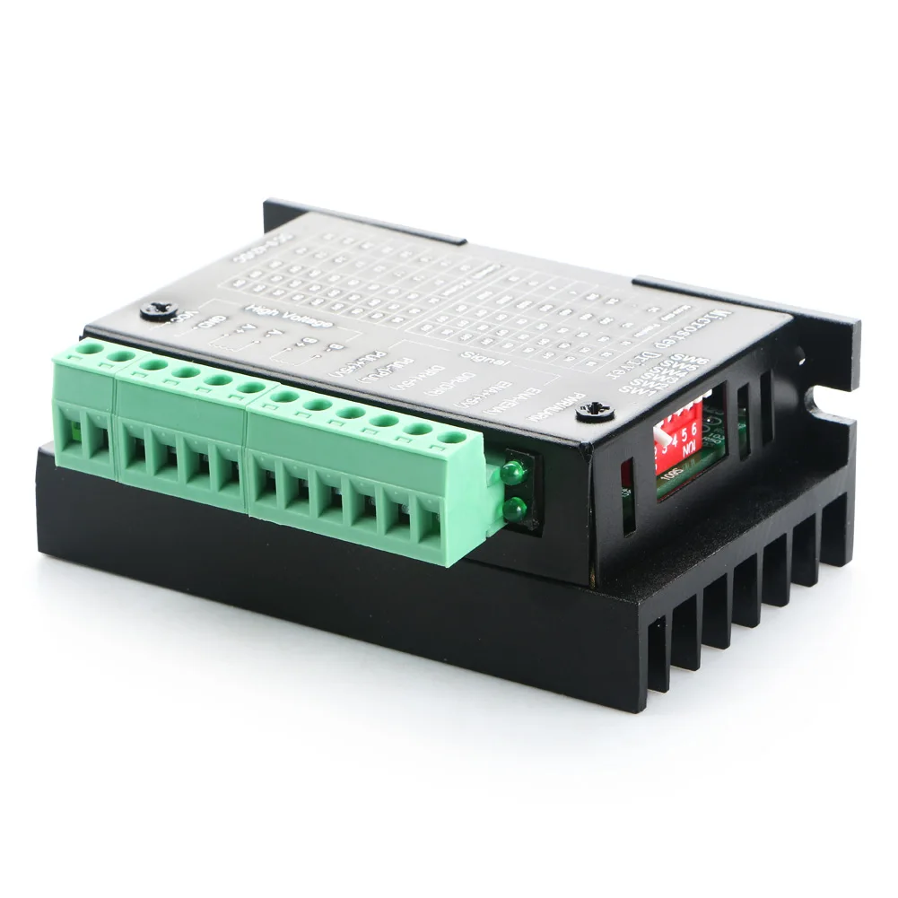 Фото Одиночный импульсный 4А TB6600 шаговый двигатель драйвер контроллер 9 ~ 42V микро шаг Одиночный импульсный 4А TB6600 шаговый двигатель драйвер контроллер 9 ~ 42V микро шаг