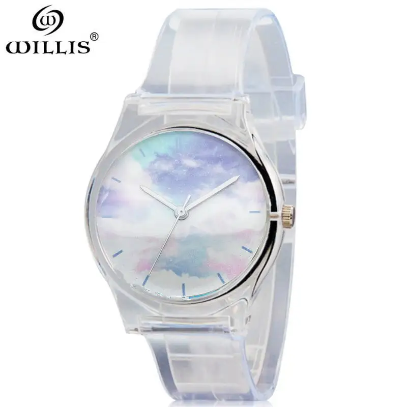 Бренд WILLIS силиконовый ремешок дисплей женские модельные часы модные