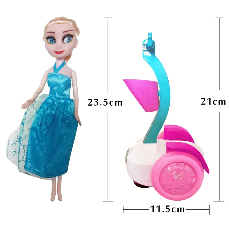 disney Корона Анны и Эльзы из мультфильма «Холодное сердце» мини куклы Анна и Эльза, балансировочный автомобиль музыкальный плеер с фонари детские игрушки Снежная королева принцессы куклы подарок для девочек