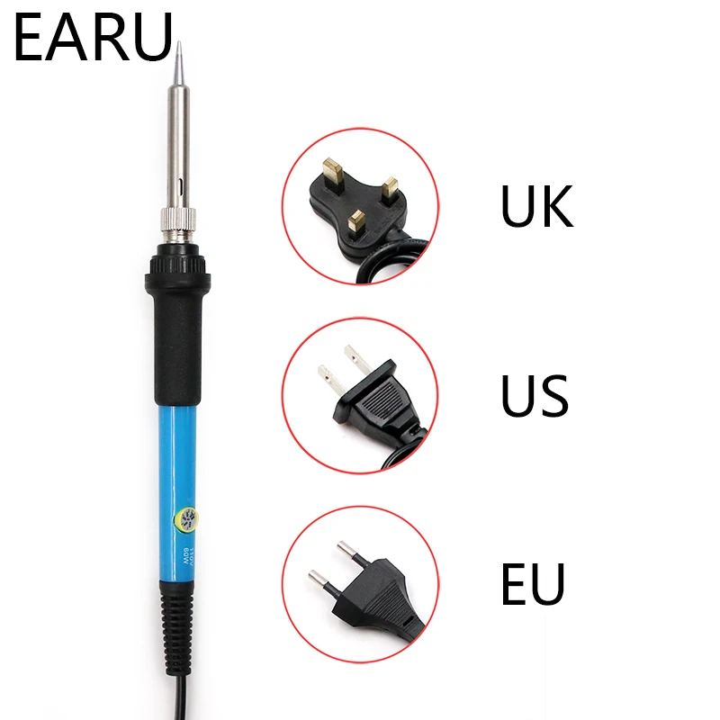 

1pc DIY Soldering Iron 60W Adjustable Temperature Electric Solder Iron Rework Station Handle Heat Pencil Welding Repair Tools