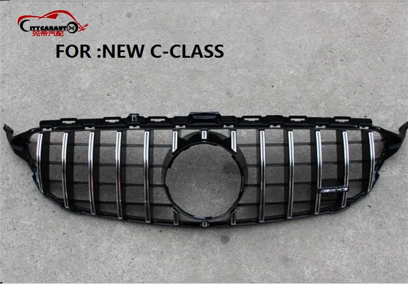 GT GRILL NEW C-CLASS Решетка Светодиодный эмблемы подходит для Benz светодиодный звездный свет светодиодный гриль с логотипом передний GTR гриль для benz c-класс w205 C180 C200 C250 C300 - Цвет: GT GRILL NEW C-CLASS