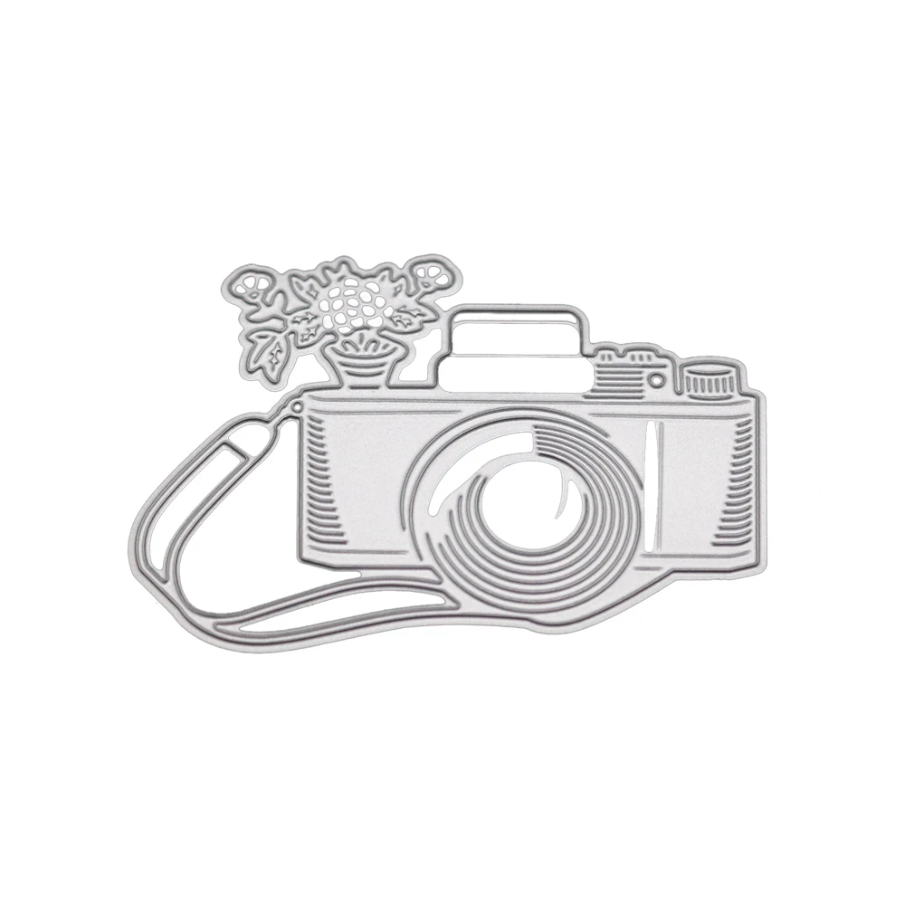 Металлическая режущая штемпели &quotФотоаппарат&quot Рамка трафареты для DIY